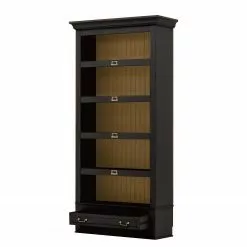 Maison Belfort Bücherregal Azjana II - Schwarz / Pinie Honig