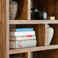 Ars Natura Bücherregal Trangle - Sheesham Massiv -Buromobel Verkaufe buecherregal trangle sheesham massiv 723986