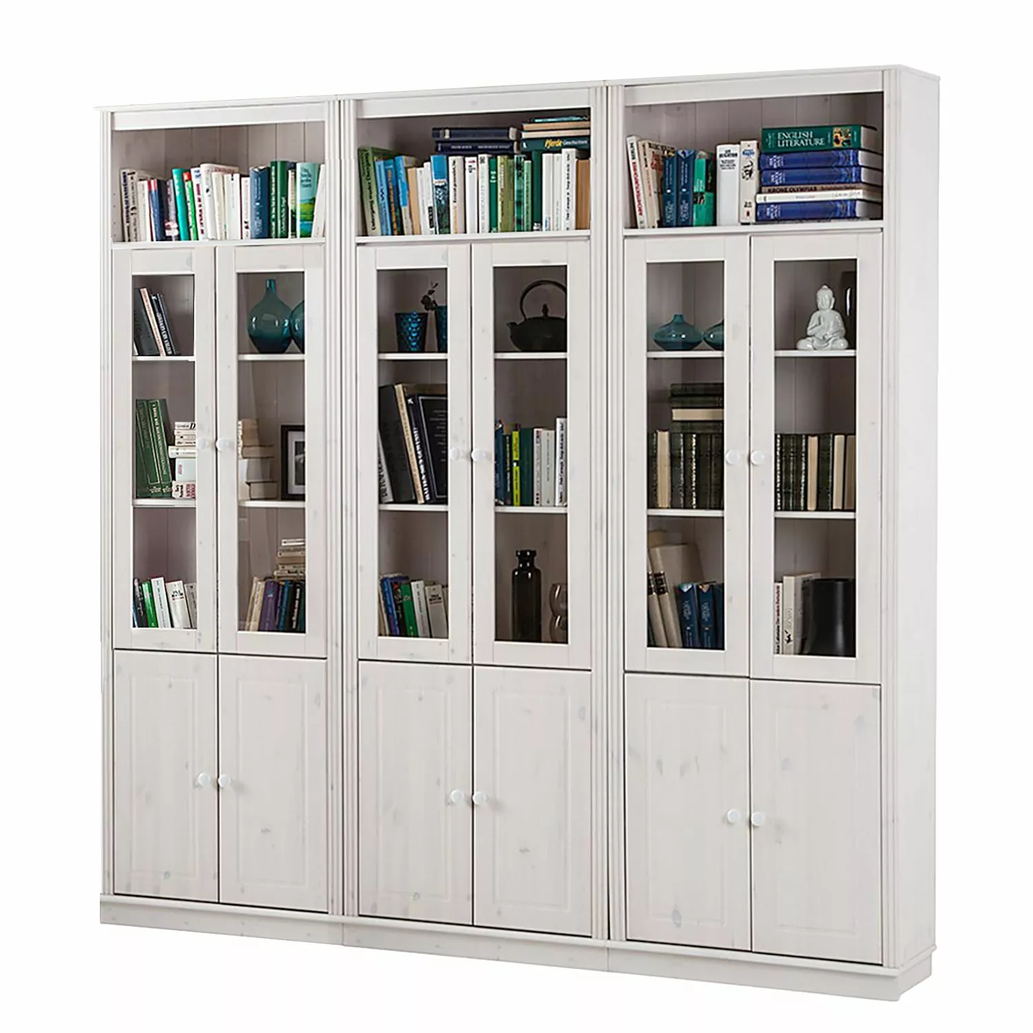 Maison Belfort Bücherwand Lillehammer III - Kiefer massiv - Kiefer Weiß 5 Maison Belfort Bücherwand Lillehammer III - Kiefer massiv - Kiefer Weiß – Bild 3