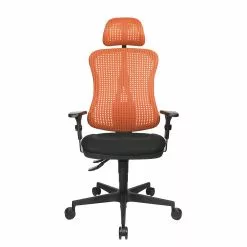 Topstar Bürodrehstuhl Head Point - Rot / Schwarz - Mit Kopfstütze - Höhenverstellbare Armlehnen -Buromobel Verkaufe buerodrehstuhl head point hoehenverstellbare armlehnen rot schwarz 1140254