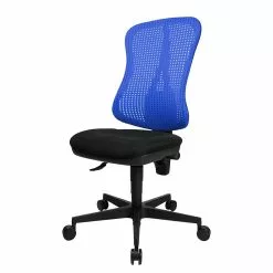 Topstar Bürodrehstuhl Head Point - Blau / Schwarz - Ohne Kopfstütze - Ohne Armlehnen -Buromobel Verkaufe buerodrehstuhl head point ohne armlehnen blau schwarz 1139830