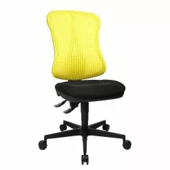 Topstar Bürodrehstuhl Head Point - Gelb / Schwarz - Ohne Kopfstütze - Ohne Armlehnen