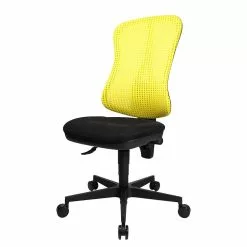 Topstar Bürodrehstuhl Head Point - Gelb / Schwarz - Ohne Kopfstütze - Ohne Armlehnen -Buromobel Verkaufe buerodrehstuhl head point ohne armlehnen gelb schwarz 1139874