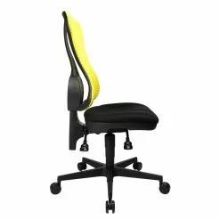 Topstar Bürodrehstuhl Head Point - Gelb / Schwarz - Ohne Kopfstütze - Ohne Armlehnen -Buromobel Verkaufe buerodrehstuhl head point ohne armlehnen gelb schwarz 1139878
