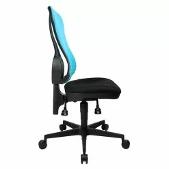 Topstar Bürodrehstuhl Head Point - Hellblau / Schwarz - Ohne Kopfstütze - Ohne Armlehnen -Buromobel Verkaufe buerodrehstuhl head point ohne armlehnen hellblau schwarz 1139846