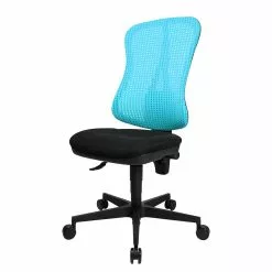 Topstar Bürodrehstuhl Head Point - Hellblau / Schwarz - Ohne Kopfstütze - Ohne Armlehnen -Buromobel Verkaufe buerodrehstuhl head point ohne armlehnen hellblau schwarz 1139854