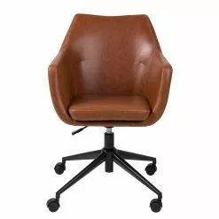 Mørteens Bürodrehstuhl Nicholas I - Vintage Braun -Buromobel Verkaufe buerodrehstuhl nicholas i kunstleder metall vintage braun 4417976