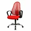 Topstar Bürodrehstuhl Open Point P Somo - Rot / Schwarz -Buromobel Verkaufe buerodrehstuhl open point p somo textilbezug rot 248319