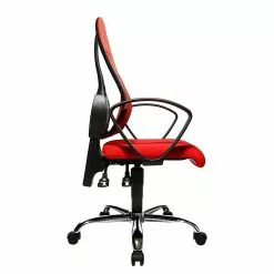 Topstar Bürodrehstuhl Open Point P Somo - Rot / Schwarz -Buromobel Verkaufe buerodrehstuhl open point p somo textilbezug rot 248321