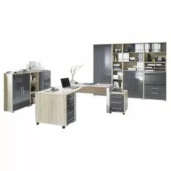 Maja Möbel Bürosparset Merit V (10-teilig) - Eiche Sonoma Dekor / Hochglanz Grau 13 Maja Möbel Bürosparset Merit V (10-teilig) - Eiche Sonoma Dekor / Hochglanz Grau -Buromobel Verkaufe buerosparset merit v 10 teilig sonoma eiche grau hochglanz 433567