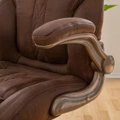 Home24office Chefsessel Baylor XXL - Braun / Kupfer -Buromobel Verkaufe chefsessel baylor xxl microfaser kunststoff kupfer 5126544