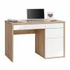 Maja Möbel Computer-Schreibtisch Frontie - Eiche Sonoma Dekor / Hochglanz Weiß -Buromobel Verkaufe computer schreibtisch frontie sonoma eiche dekor weiss hochglanz 1407671