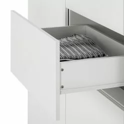 Mørteens Sideboard Lindholm IV - Weiß - Höhe: 128 cm -Buromobel Verkaufe highboard lindholm i weiss matt eiche massiv 333069