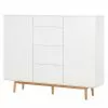 Mørteens Sideboard Lindholm IV - Weiß - Höhe: 128 cm 2 Mørteens Sideboard Lindholm IV - Weiß - Höhe: 128 cm -Buromobel Verkaufe highboard lindholm i weiss matt eiche massiv 333074