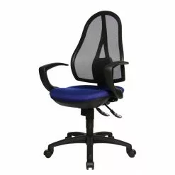 Topstar Drehstuhl Open Point SY - Kunstfaser / Mesh - Royalblau / Schwarz