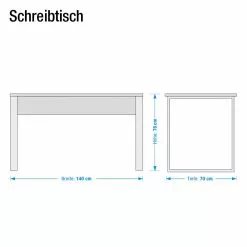 Fredriks Schreibtisch Paddington I - Hochglanz Weiß -Buromobel Verkaufe paddington schreibtisch hochglanz weiss lackiert 1225032