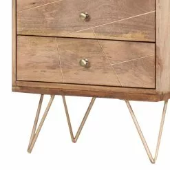 Ars manufacti Regal Argallo - Mango massiv / Metall - Mango / Gold -Buromobel Verkaufe regal argallo mango massiv metall mango gold 4419556