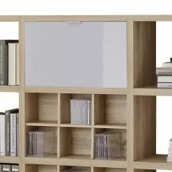 Fredriks Regal Concept V - Eiche Dekor / Hochglanz Weiß -Buromobel Verkaufe regal concept v eiche dekor hochglanz weiss 1993918