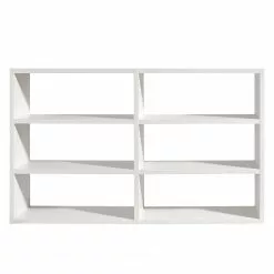 Loftscape Bücherregal Empire - Cremeweiß - Höhe: 112 cm - Breite: 185 cm -Buromobel Verkaufe regal concept xiiiv weiss 185 cm 3495321