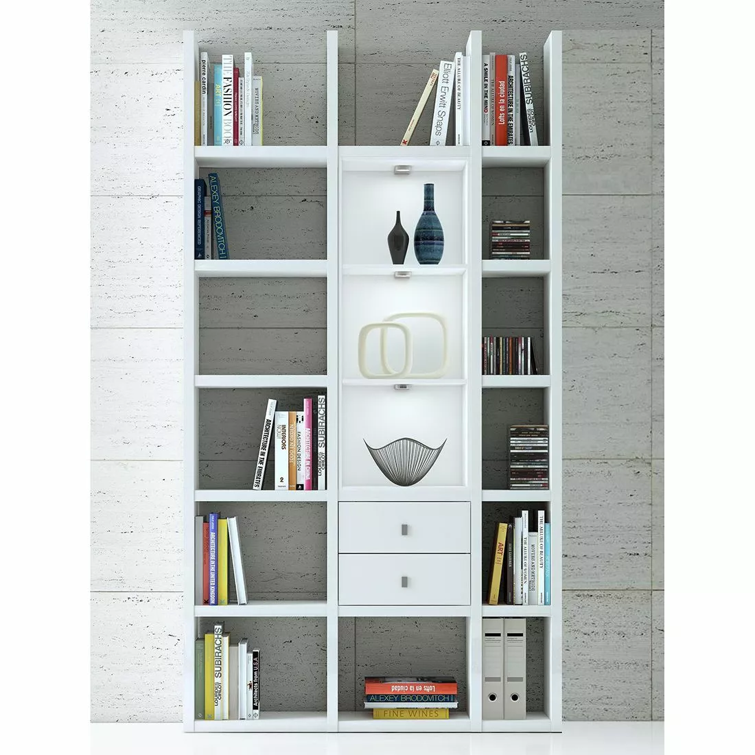 Loftscape Regal Emporior III - Weiß - Ohne Beleuchtung 4 Loftscape Regal Emporior III - Weiß - Ohne Beleuchtung – Bild 2