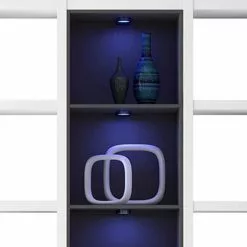 Loftscape Regal Emporior III - Weiß / Schwarz - Mit Beleuchtung -Buromobel Verkaufe regal emporior iii weiss schwarz 289517