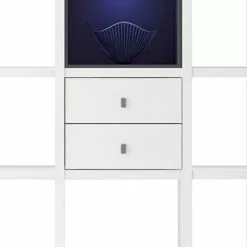 Loftscape Regal Emporior III - Weiß / Schwarz - Mit Beleuchtung -Buromobel Verkaufe regal emporior iii weiss schwarz 289518