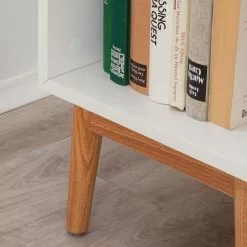 Mørteens Regal Lindholm I - Weiß / Eiche -Buromobel Verkaufe regal lindholm i weiss eiche massiv 4037320