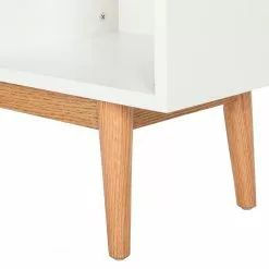 Mørteens Regal Lindholm III - Weiß/Eiche massiv -Buromobel Verkaufe regal lindholm iii weiss eiche massiv 3192393