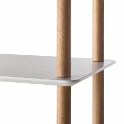 Mørteens Regal Opalanka - Eiche teilmassiv - Weiß / Eiche -Buromobel Verkaufe regal opalanka eiche teilmassiv weiss eiche 4759448