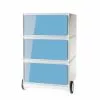 EasyOffice by Paperflow Rollcontainer easyBox I - Weiß / Hellblau -Buromobel Verkaufe rollcontainer easybox i weiss blau 2515626