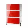 EasyOffice by Paperflow Rollcontainer easyBox I - Weiß / Rot -Buromobel Verkaufe rollcontainer easybox i weiss rot 1595762