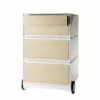 EasyOffice by Paperflow Rollcontainer easyBox II - Weiß / Buche