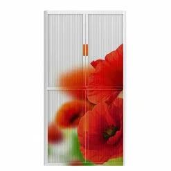 EasyOffice by Paperflow Rollladenschrank easyOffice Nature II - Rot -Buromobel Verkaufe rollladenschrank easyoffice nature ii 2223086