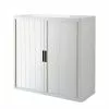 EasyOffice by Paperflow Aktenschrank easyOffice II - Weiß / Schwarz - Höhe: 104 cm -Buromobel Verkaufe rollladenschrank easyoffice weiss schwarz 104 cm 2223326