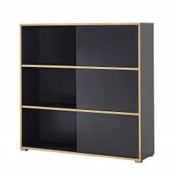 Germania Schiebetürenregal Mingle II - Anthrazit/Eiche Sonoma Dekor -Buromobel Verkaufe schiebetuerenregal mingle ii anthrazit eiche sonoma dekor 5029408