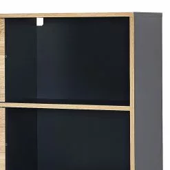 Germania Schiebetürenregal Mingle II - Anthrazit/Eiche Sonoma Dekor -Buromobel Verkaufe schiebetuerenregal mingle ii anthrazit eiche sonoma dekor 5029420