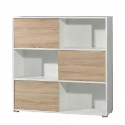 Germania Schiebetürenregal Mingle II - Weiß/Eiche Sonoma Dekor 30 Germania Schiebetürenregal Mingle II - Weiß/Eiche Sonoma Dekor -Buromobel Verkaufe schiebetuerenregal mingle ii weiss eiche sonoma dekor 5029176
