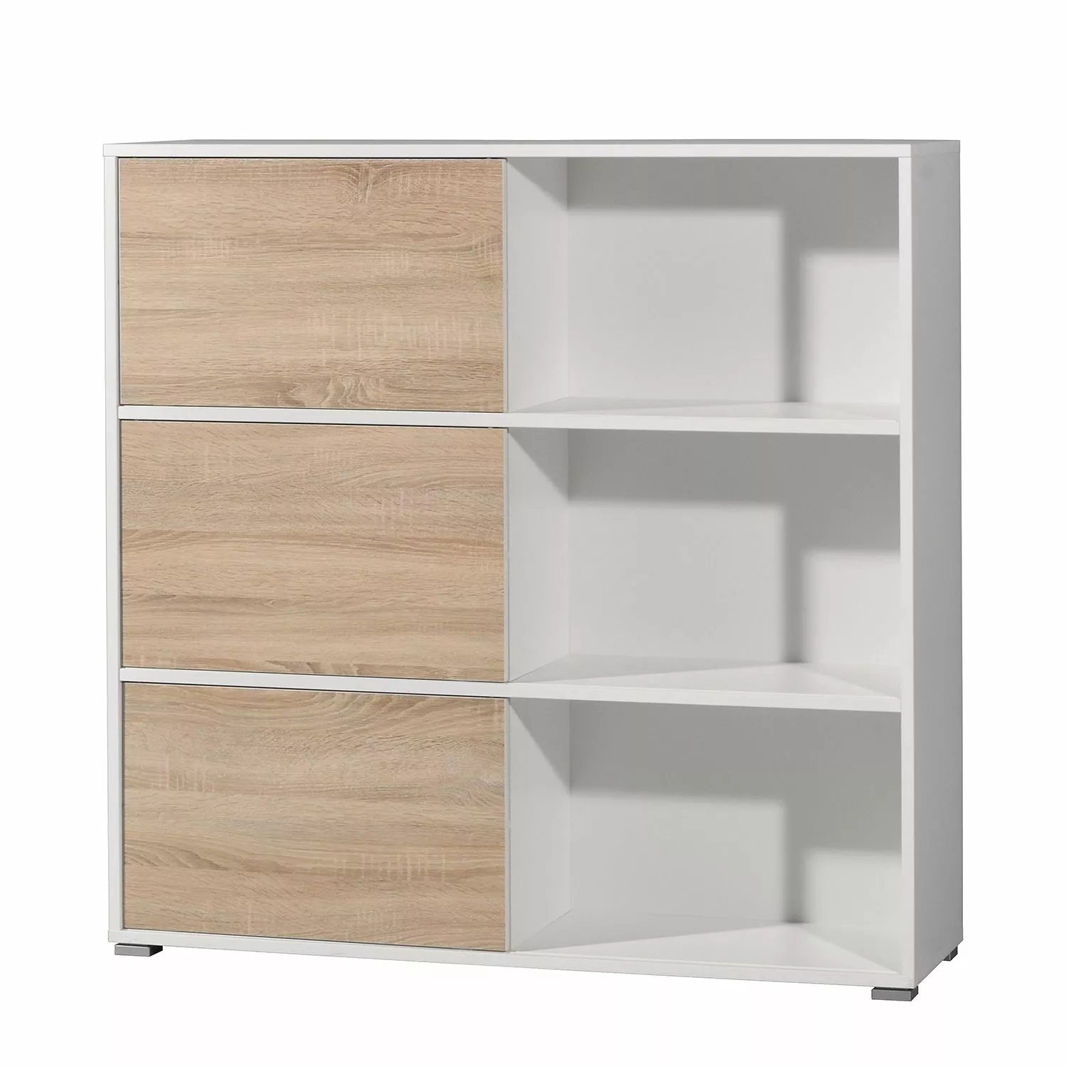 Germania Schiebetürenregal Mingle II - Weiß/Eiche Sonoma Dekor 11 Germania Schiebetürenregal Mingle II - Weiß/Eiche Sonoma Dekor – Bild 9