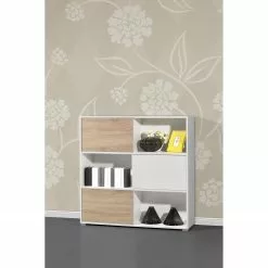 Germania Schiebetürenregal Mingle II - Weiß/Eiche Sonoma Dekor 37 Germania Schiebetürenregal Mingle II - Weiß/Eiche Sonoma Dekor -Buromobel Verkaufe schiebetuerenregal mingle ii weiss eiche sonoma dekor 5029212