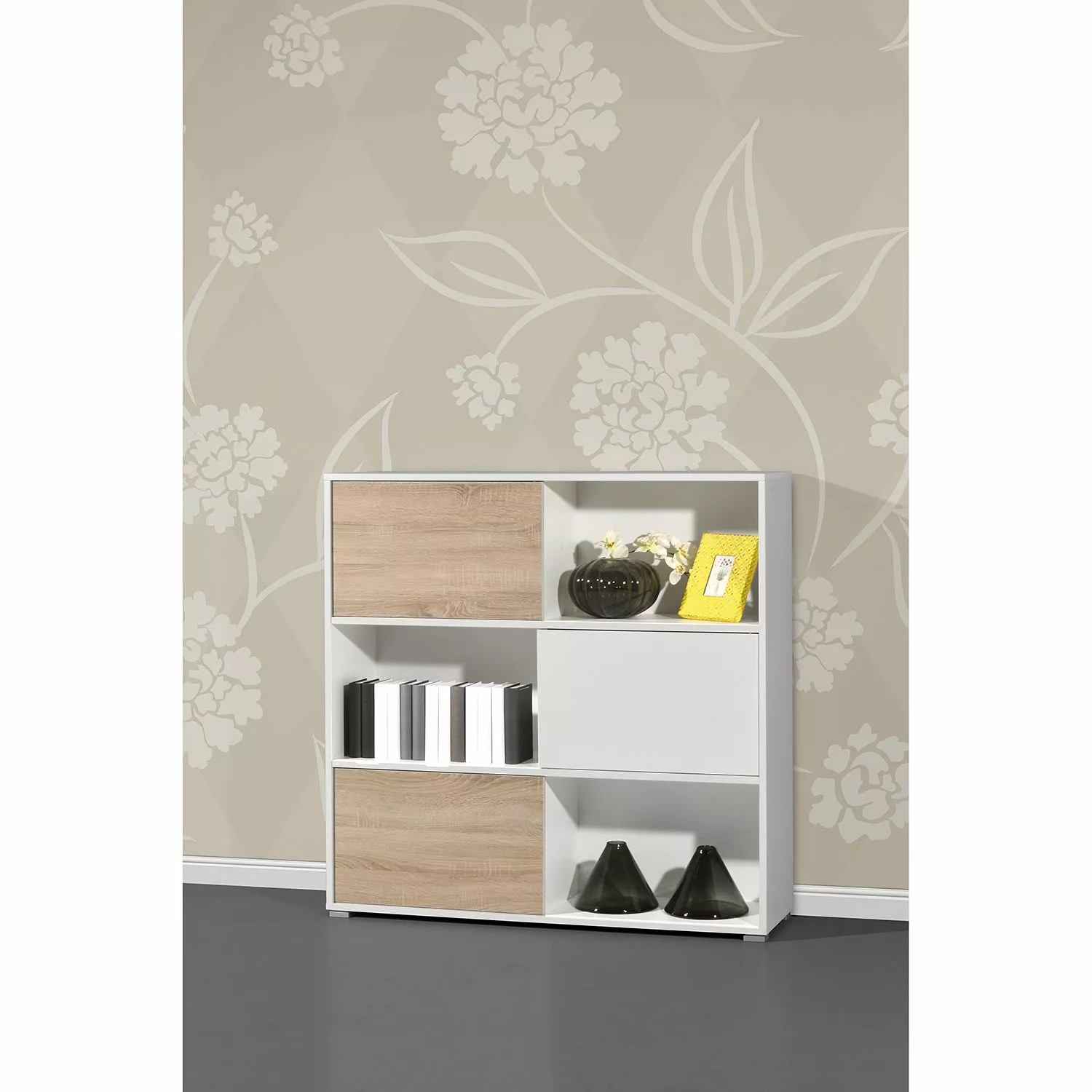 Germania Schiebetürenregal Mingle II - Weiß/Eiche Sonoma Dekor 16 Germania Schiebetürenregal Mingle II - Weiß/Eiche Sonoma Dekor – Bild 14