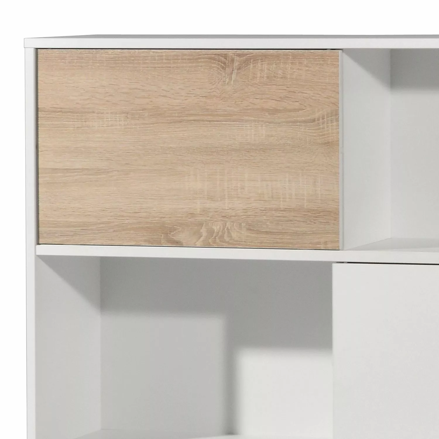 Germania Schiebetürenregal Mingle II - Weiß/Eiche Sonoma Dekor 24 Germania Schiebetürenregal Mingle II - Weiß/Eiche Sonoma Dekor – Bild 22