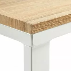 Fredriks Schreibtisch Fertilia - Pappel Dekor / Weiß -Buromobel Verkaufe schreibtisch fertilia pappel dekor metall beige weiss 4210548