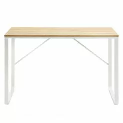 Fredriks Schreibtisch Fertilia - Pappel Dekor / Weiß -Buromobel Verkaufe schreibtisch fertilia pappel dekor metall beige weiss 4210556