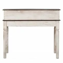 Wolf-Möbel Schreibtisch Goa White - Akazie / Mango teilmassiv - Weiß -Buromobel Verkaufe schreibtisch goa akazie mango teilmassiv weiss 4095756