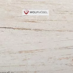 Wolf-Möbel Schreibtisch Goa White - Akazie / Mango teilmassiv - Weiß -Buromobel Verkaufe schreibtisch goa akazie mango teilmassiv weiss 4095760