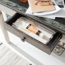 Wolf-Möbel Schreibtisch Goa White - Akazie / Mango teilmassiv - Weiß -Buromobel Verkaufe schreibtisch goa akazie mango teilmassiv weiss 4095844