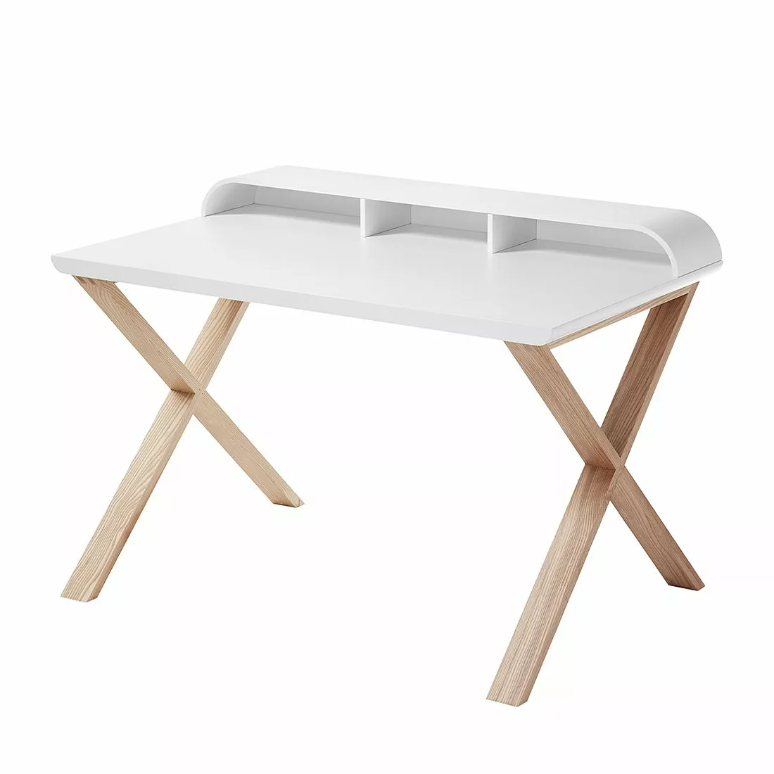 Mørteens Schreibtisch Kenmare - Matt Weiß / Esche 3 Mørteens Schreibtisch Kenmare - Matt Weiß / Esche