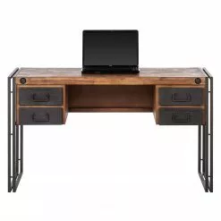 Ars manufacti Schreibtisch Manchester II - Akazie massiv/Metall -Buromobel Verkaufe schreibtisch manchester ii akazie massiv metall 4875912