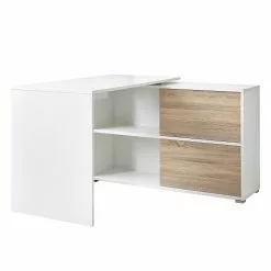 Germania Schreibtisch Mingle - Weiß/Eiche Sonoma Dekor -Buromobel Verkaufe schreibtisch mingle weiss eiche sonoma dekor 5029260
