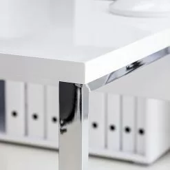 Fredriks Schreibtisch Paddington I - Hochglanz Weiß -Buromobel Verkaufe schreibtisch paddington hochglanz weiss lackiert 936950